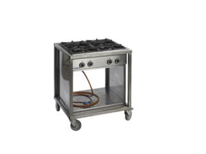 Gasfornuis 4 Pitten (Modular op onderstel)