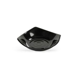 Melamine Zwart bordje Vierkant 13 x 13 cm