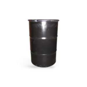 Olieton zwart 200 liter (afvalbak)