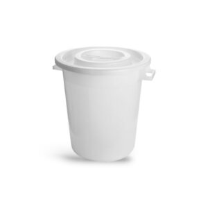 Vuilnisbak Wit incl. Deksel (120 liter)