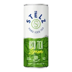 STËLZ Hard Iced Tea Lemon – tray van 12 blikjes (25cl), te koop bij Broers Verhuur