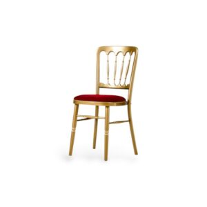 Gouden Franse Stoel inclusief Rode zitting