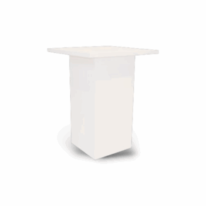 Dutch® Kolom Bartable white Round (ø90 cm)
